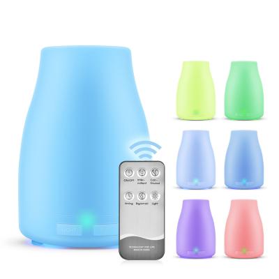 China Car 300ml Colorful Desktop Aromatherapy Air Humidifier Oil Defuser Remote Control Essential Oil Diffuser for sale