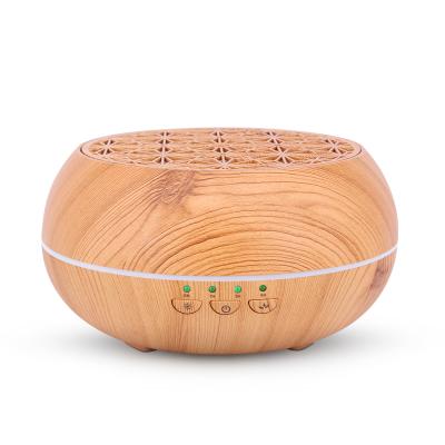 China Household Aroma Diffuser Wood Grain USB Humidifier, Colorful Night Light Atomization 350ml Air Filter for sale