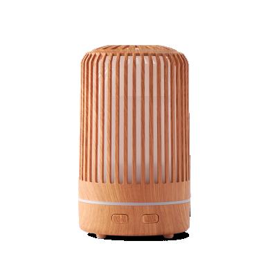 China Household Wintek 130ml Colorful Aroma Diffuser Wood Grain USB Night Light Atomization Humidifier for sale