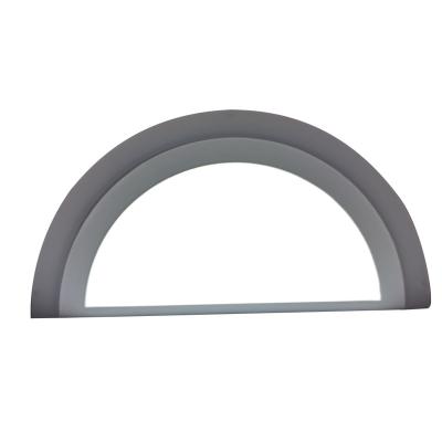 China Stylish Iron and PC Semicircular Bedroom Wall Lamp Indoor Decoration for sale