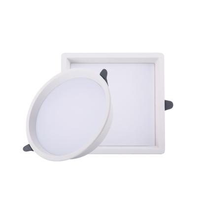 China New 10w 18w 24w 36w dimmable square frameless panel lamp 10w 18w 24w 36w minimalist indoor anti-glare smart led panel lamp for sale