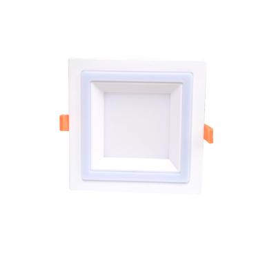 China dual color mold 2in1 slim led public panel recessed 18 watt round round for sale