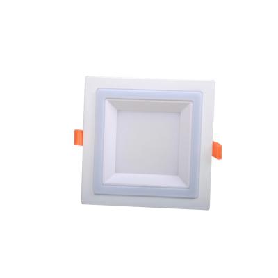 China indoor ceiling mold 2in1 frameless public panel recessed led round for sale