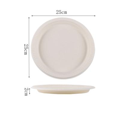 China High Quality BPA FREE Cornstarch Healthy Takeout Tray Biodegradable Disposable Dinner 10' Tray for sale