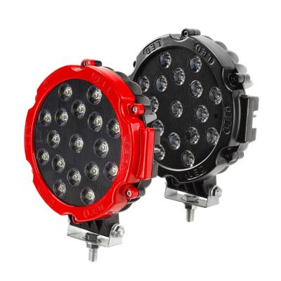 China Automobile Lamp 51w LED Work Light Spot Beam Driving Lights For Truck Tractor ATV SUV UAZ 4WD 4x4 Ramp 12V 24V 6500k Offroad Auto Car Lamp for sale