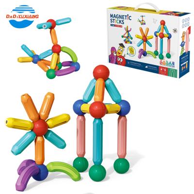 China DIY TOY DADI OEM&ODM Amazon Best Selling PULL BACK Magnetic Building Sticks Blocks Magnetic Toys Stick Toys for sale