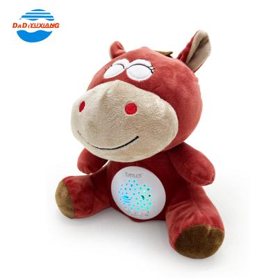 China Musical Light Plush Toy Projection Toy Horse Custom Stuffed Animals Projection Plush Children Music Carryover for sale