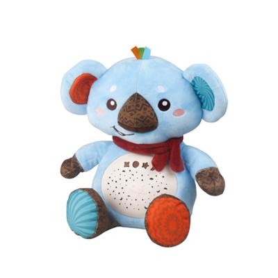 China Bear Toy Baby Early Education Toy Teddy Bear Star Projector With Music Plush Doll Baby Sleeping Stuffed Animal Baby Toy for sale