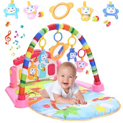 China Toy DADI Amazon Hot Selling Baby Educational Toys 0 6 Months Baby Activity Gym Kick Mat Piano Play Mat for sale