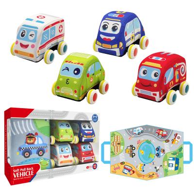 China Toy DADI Toys Factory Top Quality Baby Intelligence Toy Backdrop Car Toy Soft Storage Bag Pull Friction for sale