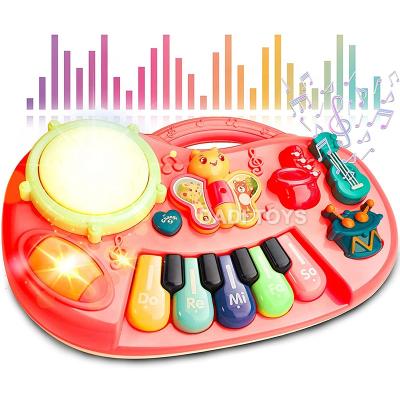 China DADI OEM&ODM Cartoon Musical Instrument Electronic Piano Educational Set Toys Keyboards Music Piano Electronic Baby Piano Toy for sale