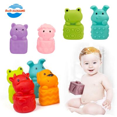 China Bath Toy DADI Factory OEM&ODM Animal Glue Toys Amazon Soft Bath Toy Silicone Toys Baby for sale