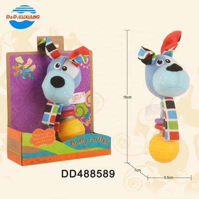 China Toy DADI Factory Amazon Hot Sale Musical Plush Baby Animal Rattle Toys Baby Hands Rattle Soft Baby Rattle for sale