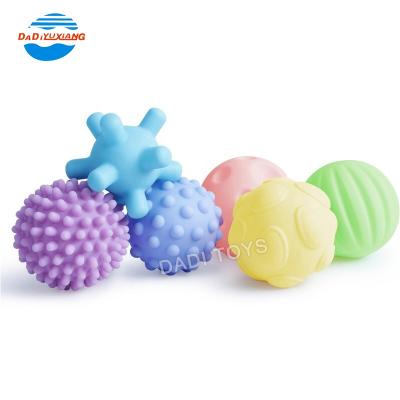 China Infant Teether Toy Baby Sensory Toys Balls Toy Balls from Toy DADI Factory BPA Free Soft Sensory Touch Silicone Baby Musical for sale