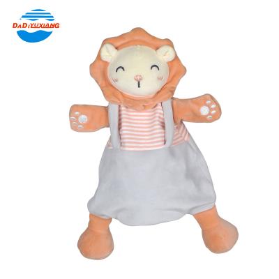 China Custom Plush Toy Hand Puppet Sleeping Puppet from Toy DADI Factory Promotion Animal Plush Baby Sleeping Hand Puppet for sale