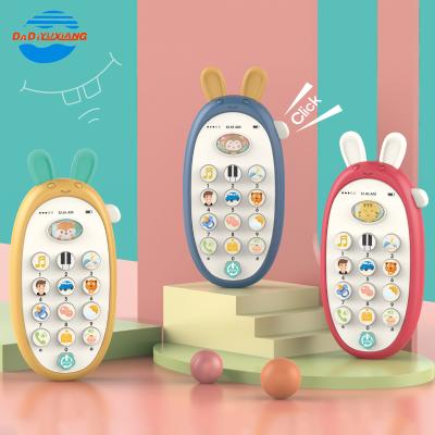 China Cartoon Learning Baby Mobile Phone Toy Phone For Kids Cute Design Mainan Bayi Musical Cartoon Learning Baby Musical Toy Phone For Kids Mobile Phone for sale