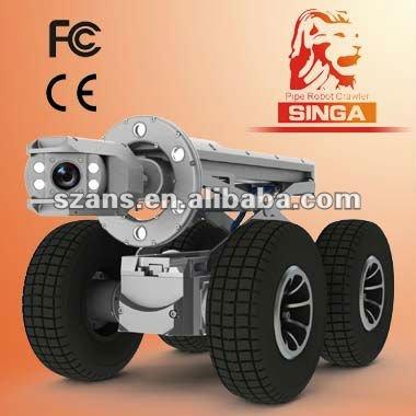 China Waterproof / Waterproof Pipeline Inspection Robot With PTZ Camera Head For 300-1800mm Diameter Of Pipes for sale