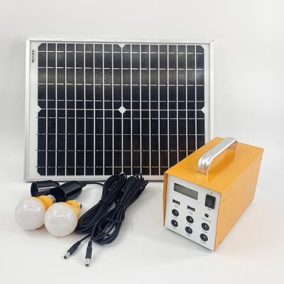 China 50W full set 11.1V24ah lithium solar battery home storage system for home lighting and mobile charging for sale