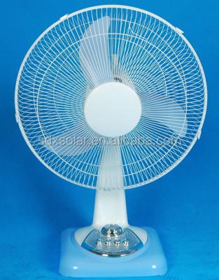 China Hot Seller Stainless Steel Amazon Solar UPS Battery 16inch DC Tabletop Fan With Timing for sale