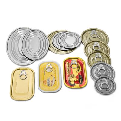 China ODM non refillable 83mm 307# aluminum can lid, round cover, with ring can lid easy to open for sale