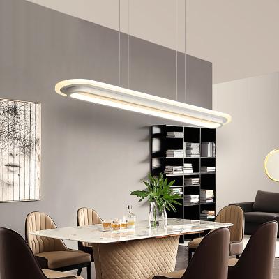 China Lighting Nordic Modern Led Light Bar Pendent Minimalist Lamp Dining Room Lighting Functions Creative Lamps for sale