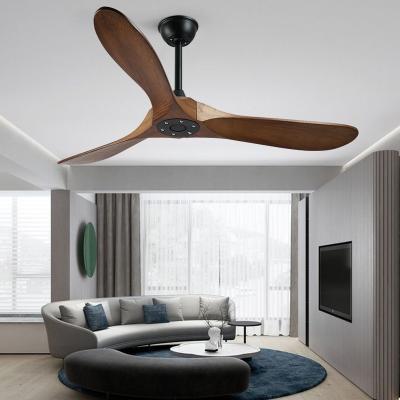 China Lighting Functions New Arrival Modern Natural Wood Blade Color LED Decorative Ceiling Fan Light for sale