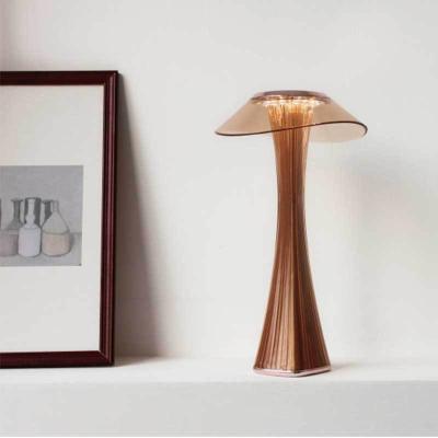 China Lighting Functions Nordic Postmodern Minimalist Designer Mushroom Table Lamp Personality Bedroom Light Luxury Creative Bedside Lamps for sale