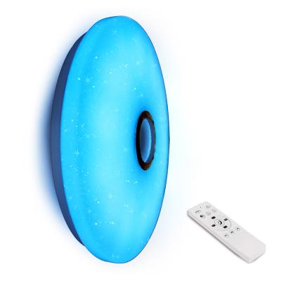 China Lighting Works Amazon BT Speaker Hot Selling Color Changing Dimmable Lamp Music Ceiling Remote Control Lamp for sale