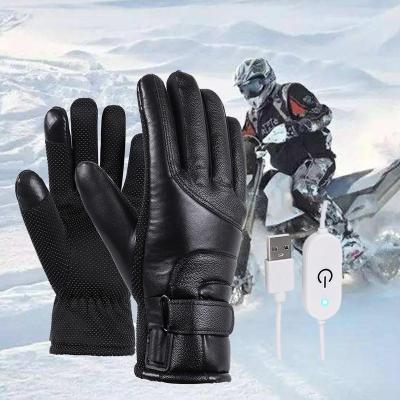 China Waterpoof Winter Warm Touch Screen Waterproof Battery Protectable Hard Knuckle Heated Motorcycle Moto G Like for sale