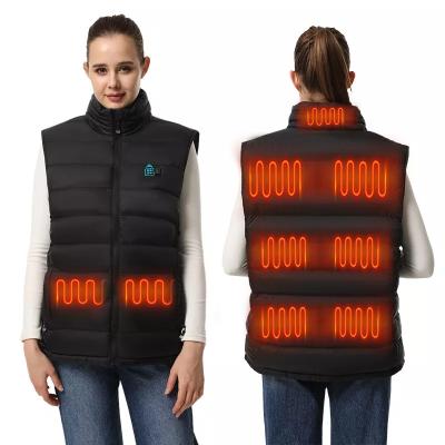 China Unisex Warm Premium Vest Windproof Heating USB 9 Heating Surfaces Smart Vests Outdoor Winter Heated Jackets for sale