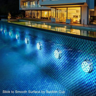 China Amazon Hot Selling Modern Magnet Suction Cups Rechargeable Pool Lights Underwater Led Submersible Lights for sale