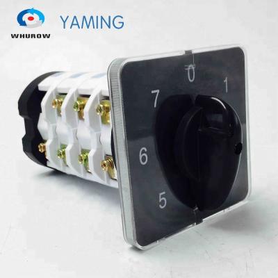 China Circuit Control Rotary Switch 7 Position Rotary Switch 4 Position Universal Cam Transfer High Voltage 75A Manual Switch YMZ12-75/4 for sale