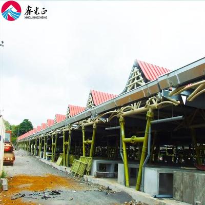 China Steel Fabricated H House Modern Style Welded Steel Structure Building Mall Metal Frame Portal for sale