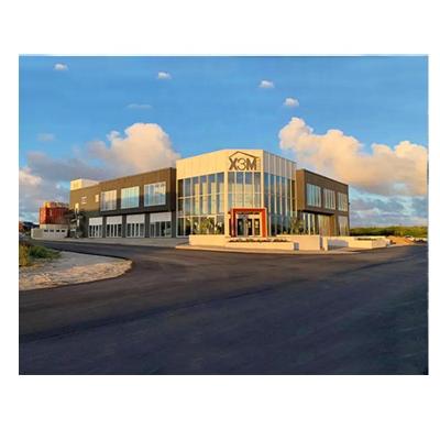 China Workshop factory price steel structure steel construction building prefabricated 2 storey showroom design for sale