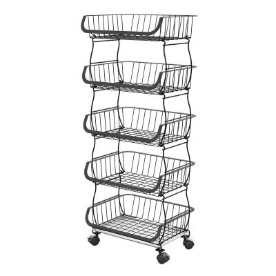 China Modern high quality storge metal shelves kitchen rack kitchen storage home rack for sale