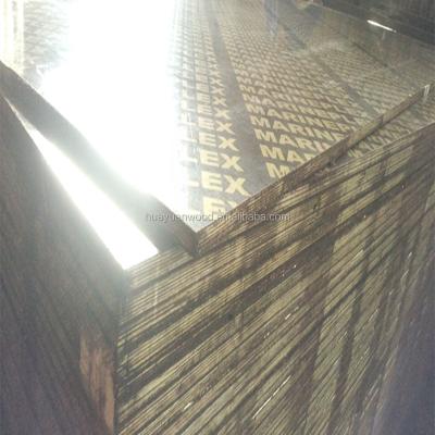 China 13 Ply 18mm Traditional Black Brown Red Film Faced Plywood Marine Plywood For Formwork Concrete Construction for sale