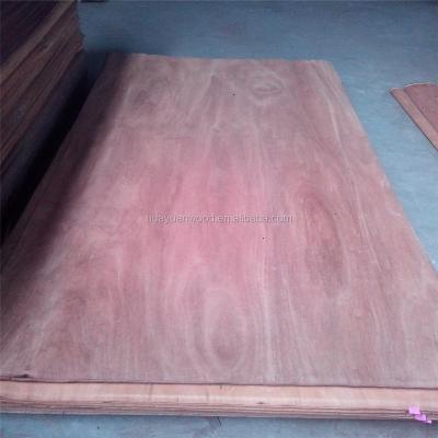 China 0.30mm red color commercial veneer for india market 4'x8'feet for sale