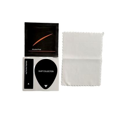 China Black Hot Selling Screen Protector Accessories Screen Protector Patch Installation Cleaning Dry And Wet Clean Kit Kits Cleaning Cloth for sale