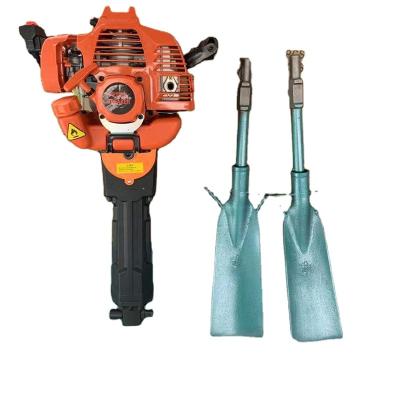 China Quick root cutting machine Two stroke gasoline tree-digging machine, small garden sawtooth tree-moving machine for sale