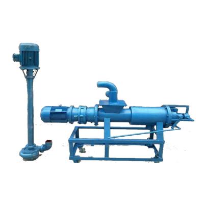 China Farms Fecal wet and dry separator, kitchen waste dewatering machine, spiral extrusion dewatering machine for sale