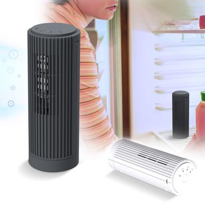 China Mini Ionic Air Cleaner Portable Car Room Dual Mode Refrigerator Ozone Generator Desktop Air Purifier for sale