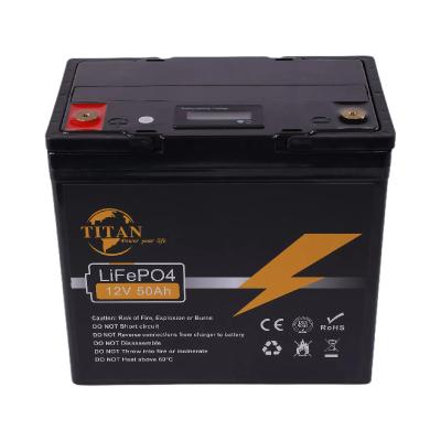 China Customized Lifepo4 Rechargeable Deep Cycle 50Ah Lifepo4 Cell 12V 50Ah For Solar Storage L229*M138*T215mm for sale