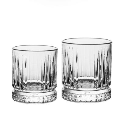 China Modern Factory Direct Lead Free Crystal Rock Whiskey Glasses For Bar Bar Whiskey Rock Whiskey Glass High Quality Tilting Glass Cup for sale