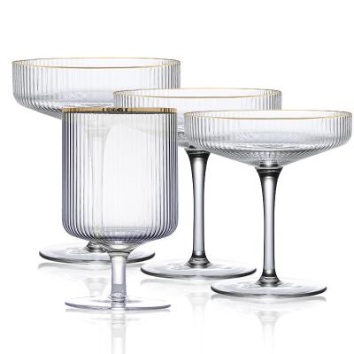 China Minimalist Amazon Hot Selling Premium Quality Bar Glassware Ice Cream Martini Glass Cocktail Glasses for sale