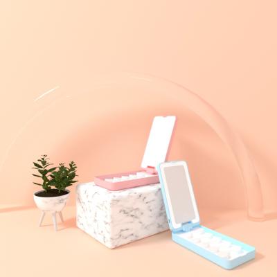 China Multifunctional Makeup Eyelash Packaging Box With Mirror Customized Packaging Box Mink Eyelash Suite Case LED Lashes Box Mink Private Label Copy Lashes Case for sale