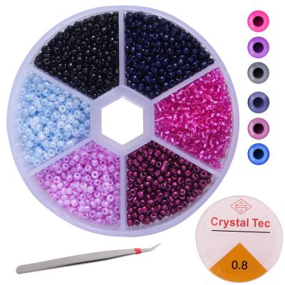 China Around 6 Grids Glass Beads Mixed Color Wholesales Crystal Beads For Jewelry Making Diy Beads Jewelry for sale