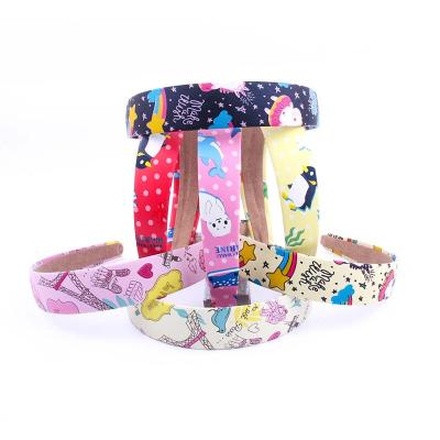 China Lovely 3cm Wholesale Candygirl Fashionable Animal Printing Hair Band Leather Headband Hair Accessories for sale