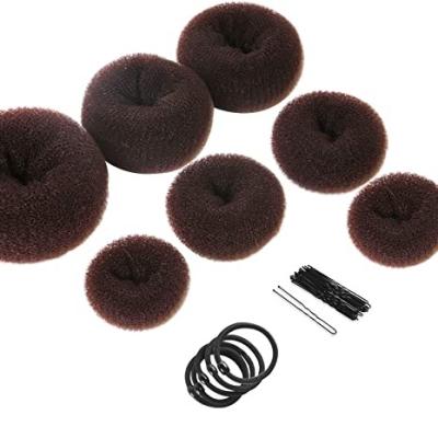 China European and American Style Hair Bun Maker 7 Pcs Teenitor Ring Style Bun Maker Set with Hair Bun Makers, Hair Elastic Bands, Hair Pins for sale