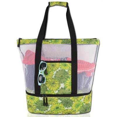 China Multifunction Beach Bag With Cooler Function Bag Polyester With Zipper Bag for sale