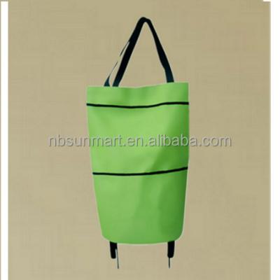 China Folding Shopping Cart Trolley Shopping Bag With Wheels for sale